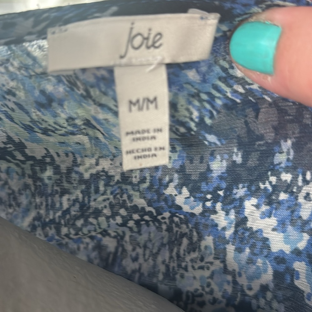 ✨ Joie Parisian Paisley Hi-Lo Maxi Dress | Limited Edition | Blue | Medium - Picture 7 of 7